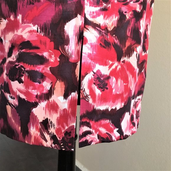 ALEX MARIE Pink & Black Floral Belted Dress | 4 - Picture 11 of 14